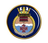 Hmnzs Charles Upham, Reale New Zealand Blu Scuro Spilla