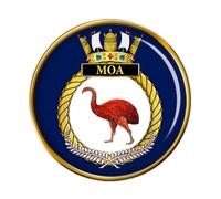 Hmnzs Moa, Reale New Zealand Blu Scuro Spilla