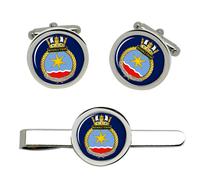 HMNZS Resolution Gemelli E Clip Per Cravatta Set Della Royal New Zealand Navy