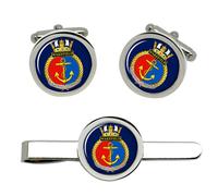 HMNZS Wakefield Gemelli Royal New Zealand Navy Set Gemelli E Fermo Cravatta