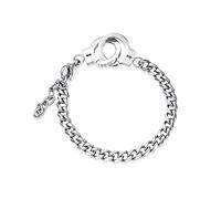 HMOOY Bracciale manette in acciaio inossidabile, regolabile, alla caviglia, dichiarazione di partner in crimine, nero, uomo, 7