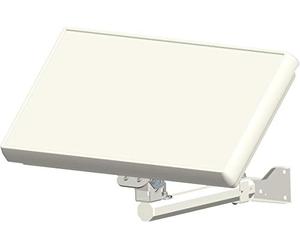 HMP Selfsat H30D2+ - Antenna piatta per TV satellitare + passacavo + cavo Full HD 4K