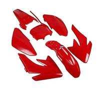 HMParts Carenatura Set Dirt Bike Pit Bike Crf 70 - Stile Tipo 6 Rosso