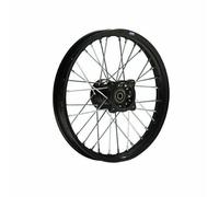 HMParts Cerchio Alluminio 17 Pollici Frontale Anodizzato Nero Typ2 Idoneo per Quasi Tutti Modelli Con 15 MM Asse Dirt Bike, Pit Bike, Xmotos, Motocross