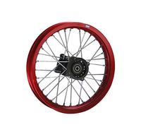 HMParts Cerchio Alluminio Anodizzato 14 Pollici Frontale Rosso 12 MM Typ2 Pit Dirt Bike Cross