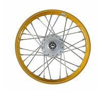 HMParts Cerchio in acciaio 14 pollici anteriore giallo adatto per quasi tutti i modelli con asse da 12 mm Dirt Bike, Pit Bike, XMOTOS, MotoCross (giallo)