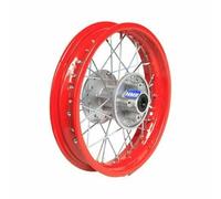HMParts Cerchio in acciaio 14 pollici posteriore rosso adatto per quasi tutti i modelli con asse da 12 mm Dirt Bike, Pit Bike, XMOTOS, MotoCross (rosso)