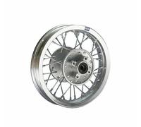 HMParts Cerchio in alluminio anodizzato da 10 pollici, per quasi tutti i modelli con asse da 12 mm, Dirt Bike, Pit Bike, XMOTOS, MotoCross (argento)