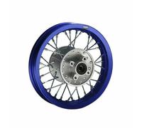 HMParts Cerchione in alluminio 10 pollici posteriore blu anodizzato, adatto per quasi tutti i modelli con asse da 12 mm, Dirt Bike, Pit Bike, XMOTOS, MotoCross (blu)