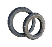 HMParts Set di pneumatici 3.00-12 posteriori e 2.50-14 anteriori MotoCross Dirtbike Pitbike Enduro