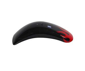 HMparts TASCA BIKE / MINI CROSS PARAFANGO " FLAME " - nero rosso - anteriore