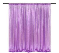 HMQIANG - Fondale fotografico con paillettes alla lavanda 20,8 x 20,2 m, 1 pannello con sfondo scintillante, per feste di compleanno o matrimoni