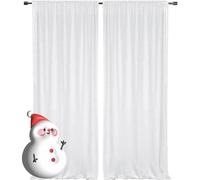 HMQIANG Sfondo bianco con paillettes, 1,2 x 2,4 m, 2