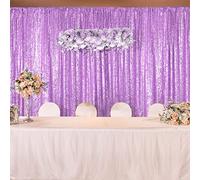 HMQIANG Tenda con lustrini color lavanda, 1,5 x 1,8 m, con sequenza glitterata, per feste di nozze, decorazione per sfondo fotografico