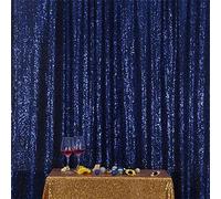 HMQIANG Tenda con paillettes blu navy 1,5 x 2,1 m, con sequenza glitterata, tende per feste di nozze, sfondo fotografico, decorazione
