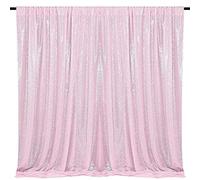 HMQIANG Tenda rosa con paillettes 2,4 x 2,4 m