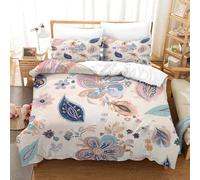 HMRKOEPGX Bohemian 3D Set Di Biancheria Da Letto Set Di Biancheria Da Letto Morbido Microfibra Boho 3 Pezzi Copripiumino A Cerniera Per Ragazzi E Ragazze Double（200x200cm）