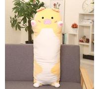 HMRMZBD Cuscino per dormire in peluche carino husky maialino che dorme sul lato del corpo cuscino 80-120 cm letto divano decorazione casa cuscino cuscino cuscino compleanno