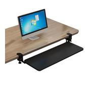 HMRMZBD Nessun trapano Vassoio per tastiera Cassetto Slide Mensola per tastiera Nessuna installazione Clip da scrivania Supporto per computer Supporto per mouse Organizer per ufficio