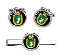 HMS ANTELOPE, Cufflinks E Set Di Clip Per Cravatta Della Royal Navy