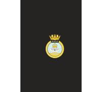 HMS Ark Royal Royal Navy notebook: 6"x9" matt black paperback notepad journal - 120 lined pages - 100% profits to charity