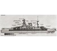 HMS Barham a Queen Elizabeth Class - Poster di Hilary Jane Morgan (55,9 x 20,3 cm)
