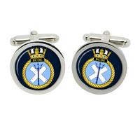 HMS BUDE, Cufflinks Della Royal Navy In Scatola