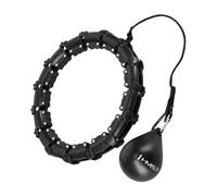 HMS Hula Hoop fitness con gommini e peso - nero