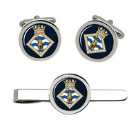 HMS King Alfred Set Gemelli E Fermacravatta Royal Navy