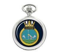 HMS Leander Orologio da Tasca Royal Navy Ravel Quarzo Argento Bianco Cinturino