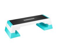 HMS Trapunta per aerobica Premium AS007, altezza regolabile, pedana 82,5 x 27 cm, stepper a 3 livelli per aerobica, HIIT e allenamento della forza, antiscivolo e portata fino a 300 kg