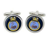 HMS VIRULENT, Cufflinks Della Royal Navy In Scatola