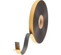 HMT 1 Rotolo - Nastro magnetico con controparte, autoadesivo 25,4 mm A - Adesivo standard, ferrite, nero