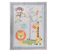 HMtideby Coperta per Bambini con Tema Animali, Trapunta per Lettino e Culla, Coperta per Letto per Neonati e Bambini, Adatta per Tutte le Stagioni, Leone, Scimmia, Giraffa, 84x107cm
