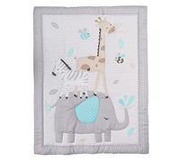 HMtideby Coperta per neonati, a tema animale, per bambini e neonati, trapunta per lettino, copertina per culla, per ragazzi e ragazze, per camera dei bambini, 84x107cm, giraffa, elefante e zebra