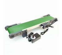 HMWOKPOT Mini Trasportatore per Linea di Produzione con Interruttore avanti/Indietro, Nastro Trasportatore in PVC Trasportatore Elettrico per Linea di Assemblaggio,10 * 100cm