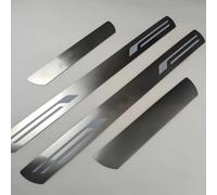HMYOUXUAN Battitacco per Auto per VW Amarok II 2022- Protezione del davanzale della portiera dell'auto, Protezione Plates Anti-Graffio Scuff Adesivi Decorativi Accessori, 4 Pezzi