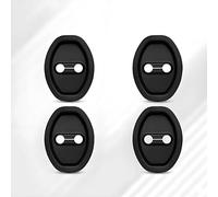 HMYOUXUAN Confezione da 4 Protezioni Nere per Serratura per Ford Transit Custom 2022 2023 2024, Copertura Protettiva in Silicone per Protezione Portiera, Auto Accessori