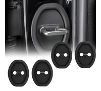 HMYOUXUAN Protezioni Nere per Serratura per Dacia Duster 3 | Hybrid | 2024 2025, Copertura Protettiva in Silicone per Protezione Portiera, Auto Accessori,4pcs