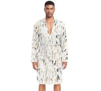 HMZXZ Accappatoio da uomo a maniche lunghe, leggero, abbigliamento da notte per cuccioli di cane, Multicolore, M