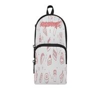 HMZXZ Astuccio personalizzato a forma di ciambella, astuccio per ragazze, ragazzi e bambini, astuccio personalizzato per fast food e cancelleria per la scuola