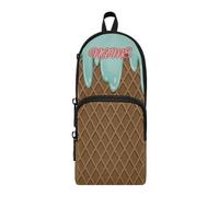 HMZXZ Astuccio personalizzato con gelato alla menta, astuccio per ragazze, ragazzi e bambini, per biscotti, penne e matite, organizer per la scuola