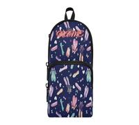 HMZXZ Astuccio personalizzato con pantofole da ballerina, astuccio per ragazze, ragazzi e bambini, astuccio per matite e cancelleria per la scuola