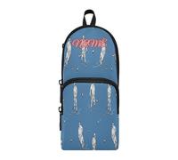 HMZXZ Astuccio personalizzato per matite e matite, motivo: giocatori di hockey, per ragazze, ragazzi e bambini, colore blu, per penne e matite, organizer per la scuola