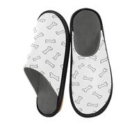 HMZXZ Bones Dogs Pantofole per uomo e donna, pantofole da casa bianche a forma di cucciolo da donna, pantofole da interno per casa, camera da letto, scarpe da viaggio, Multi, 43.5/44 EU