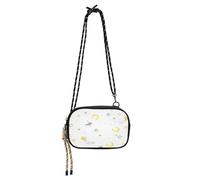 HMZXZ Borsa a tracolla giallo zucchero stelle luna nuvole, piccola borsa con tracolla regolabile, carino aeroplaneFanny Pack Sling Backpack Hobo borsa per donne uomini viaggi lavoro