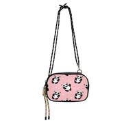 HMZXZ Borsa a tracolla Sugar Cute Pandas Bear, piccola borsa a mano con tracolla regolabile, a pois cuoriFanny Pack Sling Backpack Hobo borsa per donne uomini viaggi lavoro