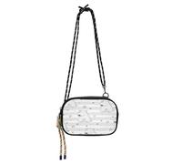 HMZXZ Borsa a tracolla Sugar Funny Bear, piccola borsa a mano con tracolla regolabile, grigio Star SripeFanny Pack Sling Backpack Hobo borsa per donne uomini viaggi lavoro