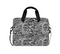 HMZXZ Borsa Del Computer Portatile Tigre Zebra Pelle Texture Manicotti Del Computer Portatile per 13 14 15.6 Pollice Tablet Valigetta Borsa A Tracolla per la Scuola Lavoro