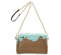 HMZXZ Borse a tracolla per gelato alla menta per le donne borse in pelle piccole borse a tracolla biscotti